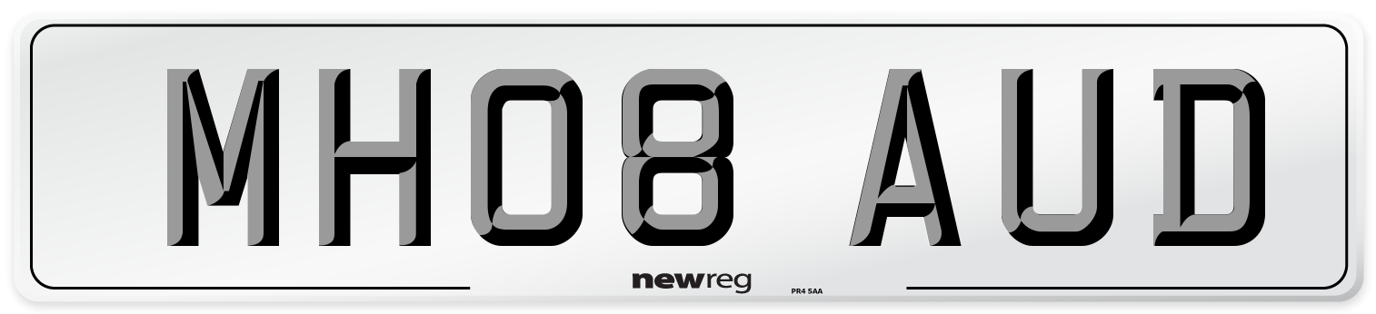 MH08 AUD Number Plate from New Reg